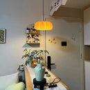 Axyaa Nordic Pumpkin Chandelier & Table Lamps Set for Modern Living Room Décor