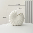 Axyaa Shell Shape Ceramic Vase Nautilus Snail Handicraft Ornament Home Decor
