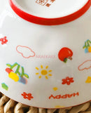 Axyaa Children's Rice Bowl Set: Cartoon Rice Bowl & Ceramic Tableware