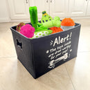 Felt Pet Toy Box Organizer by Axyaa - Organize Dog Toys, Blankets, & More