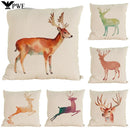 Axyaa Moose Linen Pillowcase 45*45cm