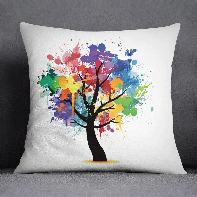 Axyaa Abstract Pillowcase: Sofa Cushion Cover for Living Room & Bedroom