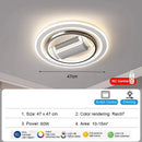 Axyaa Smart LED Ceiling Fan Light for Modern Home Decor, Remote Control Included