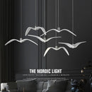 Axyaa Nordic Seagull Chandelier: Resin Brokis Night Birds Pendant Lamp