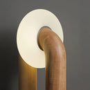 Axyaa Vintage Solid Wood Table Lamp with Dimmable Touch Control