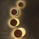 Axyaa Solar Eclipse LED Wall Lamp: Nordic Modern Ambience Bedside Light