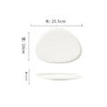 Axyaa Triangular Ceramic Steak Plate for Molecular Gastronomy and Fine Dining