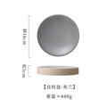 Axyaa Retro Round Plate: Premium Western Cuisine Ceramic Tableware