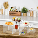 Acrylic White Cube Display Stand for Desserts & Toys by Axyaa