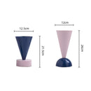 Axyaa Geometric Triangle Flower Vase Home Decoration Arrangement Accessories - Creative Metallic Finish