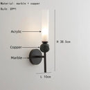 Axyaa Marble Ball Wall Lights 3000K Aisle Bedroom Foyer Dining Room G9 Bulb