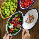 Axya Ceramic Dining Set: Salad, Dessert, Fruit, Dinner, Soup, Noodle, Bread, Dim Sum, Snack Plates