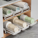 Axyaa Pull-out Dish Drainer Storage Rack for Kitchen Sink Cabinet - Organizer Holder