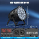 Axyaa 18x10W RGBWAL LED Par Lights for DJ Disco Party, Concerts, and Events