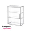 Axyaa Acrylic Stackable Storage Box with Magnetic Lid Transparent Showcase Organizer