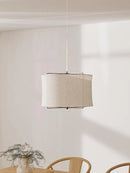 Axyaa Japanese Linen Chandelier: Handmade Retro Art Lamps for Restaurant, Bedroom, Bar Counter