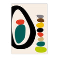 Axyaa Abstract Geometry Color Block Canvas Wall Art Print Living Room Decor