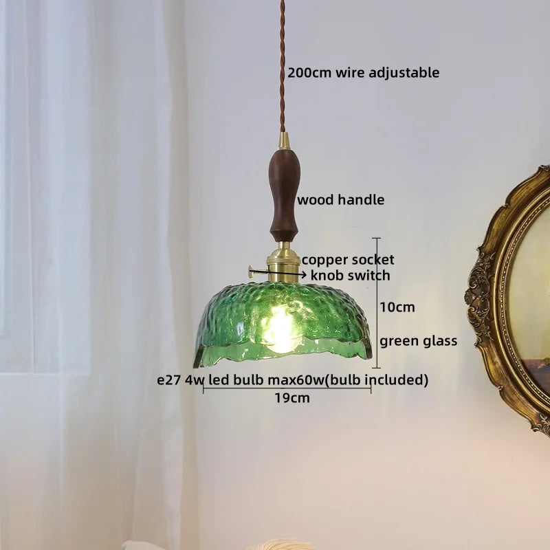 Axyaa Fabric Copper LED Pendant Lights, E14 Nordic Hanging Lamp for Home Decor