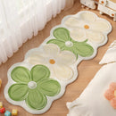 Axyaa Flower Pattern Bedroom Decor Dopamine Carpet - Plush, Fluffy & Washable Rug