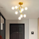 Axyaa Luxury Firefly Chandeliers: Modern Petal LED Pendant Lights for Home Indoor Lighting