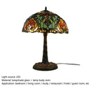 Axyaa Dragonfly Tiffany Glass Table Lamp - LED Retro Desk Light for Home Decor
