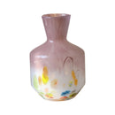 Axyaa Pink Gradient Glass Flower Vase for Home Decor