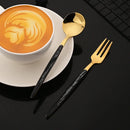 Axyaa Stainless Steel Cutlery Set with Wooden Handle Clamp