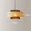 Axyaa Woven Rattan Chandelier LED Pendant Light for Home Decor