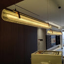 Axyaa Acrylic Strip Pendant Light: Modern Nordic Design for Dining Room, Bar Counter & More