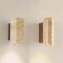 Axyaa Natural Stone Wall Lamp: LED Art Wabi-sabi Retro Lighting for Bedroom, Living Room