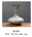 Axyaa Vintage Kiln Glaze Ceramic Small Vase Ornaments