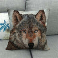 Axyaa Tiger Lion Printed Cushion Cover for Home Sofa Bed Decoration