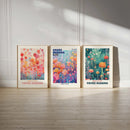 Yayoi Kusama Landscape Canvas Poster - Axyaa Infinite Love Wall Art Prints