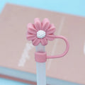 Cherry Silicone Straw Toppers for Axyaa Stanley Cups - 40oz Tumbler Accessories