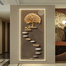 Axyaa Deluxe Entryway Wall Lamp with Hanging Artwork - Modern Luxury Accent Lighting