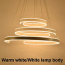 Axyaa Geometry Circle Rings LED Pendant Light for Living Room, Dining Room, Bedroom
