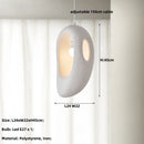 Axyaa White Wabi Sabi E27 LED Pendant Chandelier for Nordic Home Decor