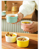 Axyaa Air Fryer Ceramic Baking Bowl for Steamed Egg Soup and Pudding