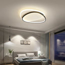 Axyaa Nordic Modern Bedroom LED Lamp: Simple, Ultra-thin, Art Interlaced Lines, Round Design