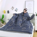 Axyaa Cozy Sleeved Quilted Pillow Blanket: Fashionable & Comfortable Dual-Purpose Bedding