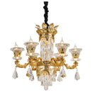 Axyaa Jade Crystal Chandelier for Elegant European Living Room Décor
