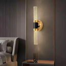 Axyaa Crystal Rod LED Wall Light: Modern Bedroom Living Room Lamp for Aisle & Corridor