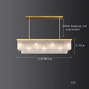 Axyaa Crystal Chandelier Ceiling Lamp for Modern Dining Room Decor
