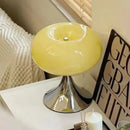 Axyaa Green Apple Glass Table Lamp LED Light for Home Decor & Study