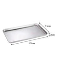 Axyaa Stainless Steel Buffet Tray for Food Presentation and Storage