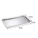 Axyaa Stainless Steel Buffet Tray for Food Presentation and Storage