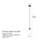 Axyaa Modern Nordic Chandelier for Bedroom and Restaurant