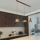 Axyaa Metal Wood Pendant Light: Modern Nordic Artistic Dining Room Lamp