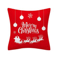 Axyaa Merry Christmas Print Sofa Cushion Decoration Pillowcase