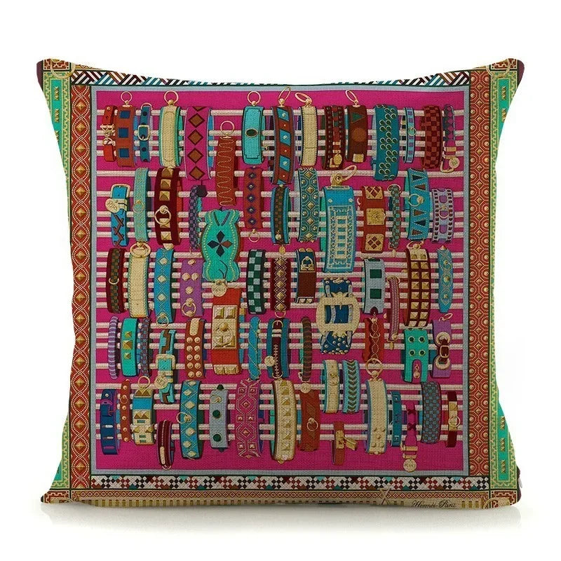 Luxury Abstract Art Pattern Pillow Cover by Axyaa - 45x45cm
